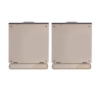 Amosfun 2Pcs Air Conditioner Switch Button Cover 86 Type Black Plastic Protective Panel Guard for Central Control, Thermostat and Light Switches, Suitable for Home and Office Use