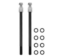 Amosfun 2pcs Bike Trailer Thru Axle Replacement, Aluminium Alloy Heavy Duty Durability with Handling Torsional Impacts, 6.29-7 Inch Length Utility Trailer Axle for Shopping Trips and Urban