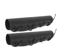 Amosfun 2pcs Black Pu French Horn Pad Protector Horn Guard Handle Guard Portable and Easy to Use French Hand Pad for Musical Instruments Gift for Graduation Party