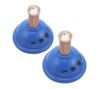 Amosfun 2pcs Blue Car Push Start Button Cover, Automotive Ignition Protective Cap, Universal Engine Start Stop Switch Decor for Vehicle Interior