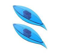 Amosfun 2pcs Blue Plastic Tatting Shuttle Lace Making Kit Craft Needles for DIY Manual Lace Weaving and Home Handcraft Supplies