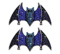 Amosfun 2pcs brooch bat shape brooch rhinestone chest pin brooch pins jewellery gift accessories for women girls ladies