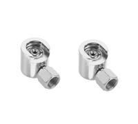 Amosfun 2pcs Button Head Grease Fitting Adapter Replacement High Pressure Resistant Metal Coupler Nozzle for Precise Lightweight Portable Design for Easy Use and Transport
