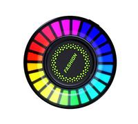 Amosfun 2pcs Car Fragrance Diffuser with Rgb LED Lighting Clip Car Air Freshener and Mood Atmosphere Light Voice Controlled Music Rhythm Ambient Lamp for Vehicle Interior Easy Installation