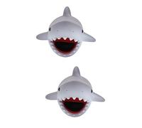 Amosfun 2pcs Cartoon Faucet Extender for Boys and Girls Splash Handwashing Device Easy to Install Lightweight Fun Shark Design for Boy Girl Washing and Bath
