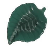Amosfun 2pcs Ceramic Dish Japanese Plates Dessert Plate Porcelain Leaf Plate Kitchen Dinnerware Food Container Dish Pan Banana Leaf Plates Leaf Design Plate Christmas Dinnerware Green