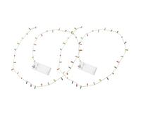 Amosfun 2pcs Christmas Decorative Lights Miniature LED Lights for Dollhouse Tiny for Crafts Decorative String for Dollhouse Miniature Furniture Realistic