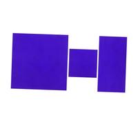 Amosfun 2pcs Cobalt Glass Sheet Chemistry Cobalt Glass Plate Physical Experimental Equipment Experiment Device Decorative Flame Color Reaction Accessory Filter Blue