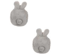 Amosfun 2pcs Comfortable Portable Hot Water Bag Multi-Function Water Bottle for Home and Outdoor Use for Soothing Aches and Muscle Relief Capacity Light Grey