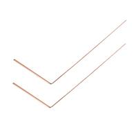 Amosfun 2Pcs Copper Dowsing Rods for Treasure Hunting and Water Divining Pure Divining Accessory Easy to Use for Ghost Hunting and Finding Lost Objects
