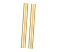 Amosfun 2pcs Copper Hollow Threaded Lamp Stem Vintage Straight Tube for Wall Table Lamps Lightweight DIY Replacement Parts Elegant Lighting Fixture Rods