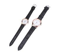 Amosfun 2pcs Couple Quartz Watch Fashionable Wristwatches for Men and Women Elegant Design for Valentine Day and Special Occasions and Comfortable