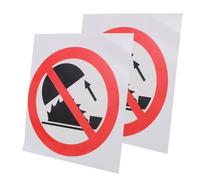 Amosfun 2pcs Do Not Touch Warning Sign Stickers Self-adhesive Caution Safety Decals for Hazardous Areas Industrial Workplace Accident Prevention and Clear Messaging