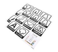 Amosfun 2pcs Dresser Stickers for Classification Clothes Identification Decals with Convenient Organization Features and Bedroom Use Black PVC