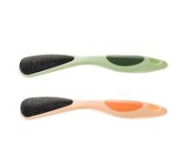 Amosfun 2pcs Dual-Sided Foot File and Callus Remover Portable Handheld Foot Trimmer Tool with Sturdy Pp Material Easy to Store for Effective Pedicure Care