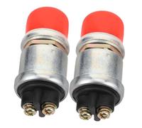 Amosfun 2pcs Durable Engine Start Push Button Momentary Switch Red Horn Button for Cars Boats Trucks and Lawn Tractors Quick Identification for Generator Compatibility