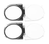 Amosfun 2pcs Elevator Power Button Switch Guard Cover, Small Pushbutton Start Protector with Double-sided Adhesive, Childproof Switch Cover for Industrial and Electronic Equipment