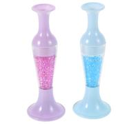 Amosfun 2pcs Embroidery Diamond Tools Nail Point Drill Pen Vase Shape Plastic Rhinestone Pen Precise Operation Easy to Carry Fashionable Nail Art and Crafts