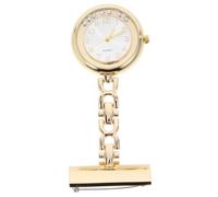 Amosfun 2pcs Fashionable Clip Watch Rhinestone Face Water Resistant for Doctors and Medical Professionals Easy to Carry Display