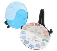 Amosfun 2pcs Feelings Wheel Decoration with Stand Calming Emotion Wheel Ornament for Home Office Vibrant Design for Mental Health Group Activities