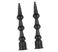 Amosfun 2pcs Flexible Caulk Nozzles with Rotating Threaded Mouth Professional Glass Glue Coating Tool for Precise Grout Filling and Corner Sealing Extendable Angle Tips for DIY and