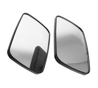 Amosfun 2pcs Forklift Rear View Mirror for Forklift Side Mirror with Wide Angle Vision, Universal Compatibility, Black Plastic and Glass, Suitable for Trucks and Trailers Safety