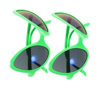 Amosfun 2pcs Funny Cosplay Glasses Exaggerated Frame Sunglasses for Halloween Birthday Themed and Hawaiian Beach Parties Unique Photo Props for Adults