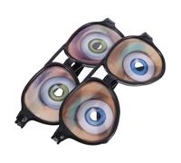 Amosfun 2pcs Funny Glasses Props for Halloween Costume Parties Humorous Eyewear Accessories for Themed Events Eye Catching Disguise Glasses Quirky Party Favors