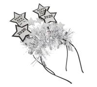 Amosfun 2pcs Glitter Year Star Headband Festive Happy Year Hair Accessories with Five Sparkling Stars Lightweight Comfortable Fit Celebrations and Gatherings
