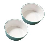 Amosfun 2pcs Green and White Plastic Foot Washbasin and Face Washing Basin Set, Medium Size Thickened Washbasin for Bathroom and Kitchen Use, Portable Multifunctional Hand Wash Bowl