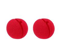 Amosfun 2pcs Halloween Clown Nose, Clown Cosplay Costume Props Carnival Circus Red Sponge Nose Halloween Party Supplies (2x2 inches)