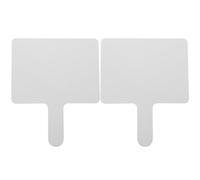 Amosfun 2pcs Handheld Answer Boards 15x20cm Reusable Dry Erase Paddles for Classroom Interaction School Supplies Whiteboards for English and Math Lessons