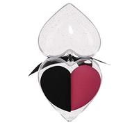 Amosfun 2pcs Heart Shape Makeup Sponge Set Wet and Dry Dual Purpose Cosmetic Egg Sponges Soft Flocking Material for Quick and Handy Foundation Blending Makeup