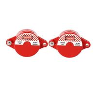 Amosfun 2pcs Industrial Gate Valve Locking Device for Handles Impact Resistant Safety Lock Disc for Outdoor Water Faucets and Valve Protection Fits Handwheels