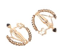 Amosfun 2pcs Justice Lapel Pins Lightweight Alloy Brooches Featuring Vintage Libra Scale Design for Legal Professionals, Suitable for Suits and Coats at Important Gatherings