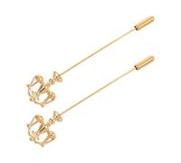 Amosfun 2pcs Libra Brooch Lapel Pins for Men and Women, Alloy Material with Elegant Detailing, Stylish Symbol of Justice for Dress and Daily Attire, Christmas Gift for Law Professionals