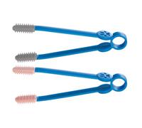 Amosfun 2pcs Lightweight Pet Eye Comb for Cats and Dogs with Non Slip Grip, Abs and Polyethylene Material, for Daily Pet Grooming and Removing Eye Boogers