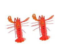 Amosfun 2pcs Lobster Refrigerator Magnets Decorative Fridge Ornaments for Surfaces Smooth Edges Magnetic Note Holders for Photos Chore Charts and Artwork