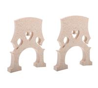 Amosfun 2pcs Maple Wood Cello Bridge Parts Lightweight Easy to Carry Professional Accessories for Practicing and Can be Placed the Bag Beige Colour