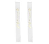 Amosfun 2pcs Maternity Sash Set for Shower Mom Satin Sash Decorations for Gender Reveal Party Pregnant Mom