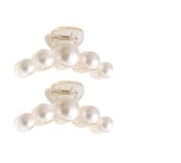 Amosfun 2pcs Medium Pearl Hair Clips Women’s Creative Barrette Hairpin Non-slip Hair Accessories for Bridal and Daily Use