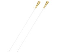 Amosfun 2pcs Metal Conductor for Orchestra and Symphony, Aluminium Alloy Resin Handle, Stable Performance and Ergonomic Comfort for Stage Shows and Music Conducting
