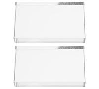 Amosfun 2pcs Optical Glass Prism Lens for Physics Teaching Clear Rectangular Convex and Concave Lenses for Science Classroom Experiments Accurate Spectral Analysis and Easy Maintenance