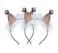 Amosfun 2pcs Orange Squirrel Ear Headband Cute Hair Hoop Creative Animal Headdress for Party Performance and Hair Accessories
