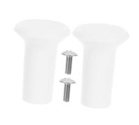 Amosfun 2pcs Pegboard Hooks Utility Pegboard Hangers Stable Hanging Tools Holder for Garage Workshop Organization Easy to Install Black and White