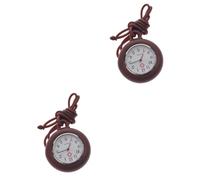Amosfun 2pcs Personalised Nurse Watch Engraved Nurses Watch for Retirement Gifts Graduation Medical Portable Pocket
