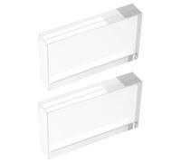 Amosfun 2pcs Physical Optical Lenses Set with Rectangular Prism and Concave Lens for Physics Experiments, Glass Optical Prism Kit for Laboratory and Educational Use