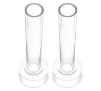 Amosfun 2pcs Plastic DIY Church Taper Candle Mold 2.2x15cm Reusable Candle Making Tool for Handmade Dinner Crafting