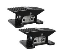 Amosfun 2pcs Pneumatic Foot Valve Three Position Foot Valve Operated Pedal Switch Pneumatic Regulating Pedal Air Switch Nonslip Zinc Alloy Black