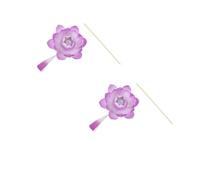 Amosfun 2pcs Portable Lotus Shape LED Light for Party Photo Layout Ancient Costume Show Prop Changing Lamp for Festive Decor